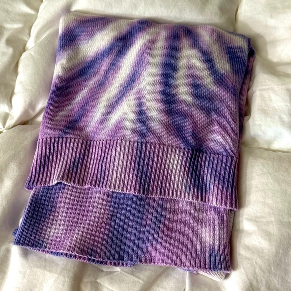 Design History Tie dye purple pink blue white sweater cotton super smooth weave - Picture 5 of 11